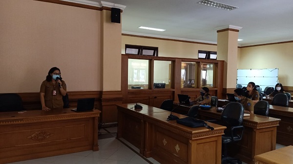 DINAS KEARSIPAN DAN PERPUSTAKAAN MENGADAKAN PEMBINAAN e-SURAT DAN TTE DI INSPEKTORAT KABUPATEN BADUNG